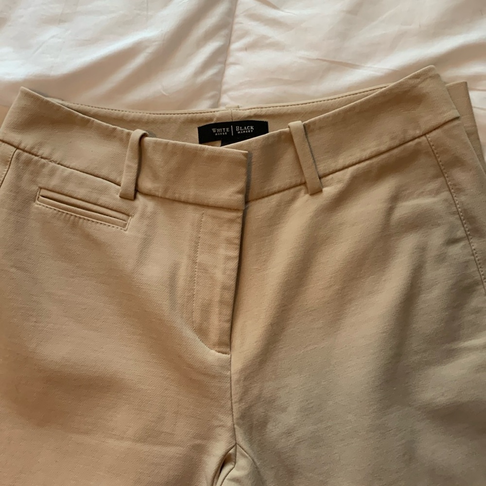 White House Black Market Tan Ankle Pants